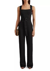 Reiss Kim Straight-Leg Belted Jumpsuit