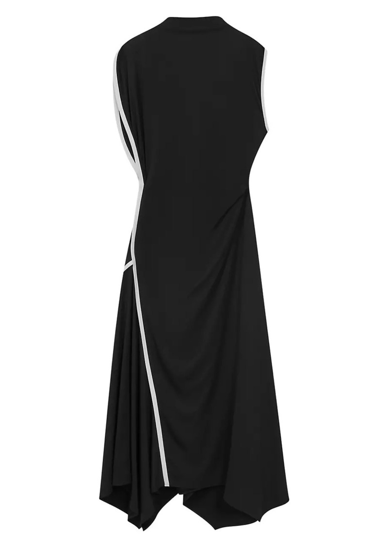 Reiss Klein Asymmetric Cap-Sleeve Gown