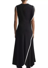 Reiss Klein Asymmetric Cap-Sleeve Gown