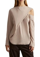 Reiss Lauren Draped Off-The-Shoulder Top