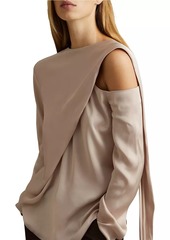 Reiss Lauren Draped Off-The-Shoulder Top