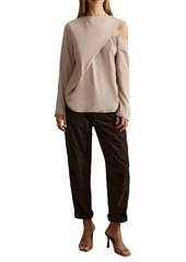 Reiss Lauren Draped Off-The-Shoulder Top