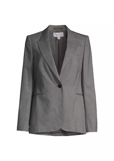 Reiss Layton Wool-Blend Crosshatch Jacket