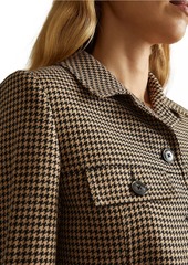 Reiss Lena Houndstooth Check Jacket