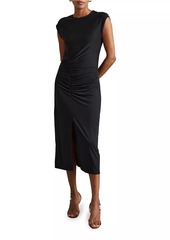 Reiss Lenara Ruched Midi-Dress