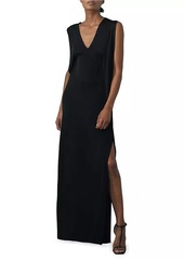 Reiss Lucia Cut-Out Jersey Maxi Dress