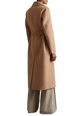 Reiss Lucia Wool-Blend Belted Coat