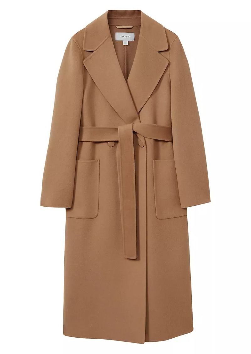 Reiss Lucia Wool-Blend Belted Coat