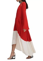 Reiss Luella Two-Tone Jersey Midi-Dress