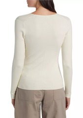 Reiss Maeve Knit Silk-Blend Top