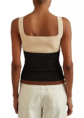 Reiss Maki Colorblock Squareneck Tank Top