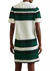 Reiss Malory Scallop Crochet Minidress