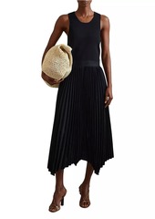 Reiss Marnie Drop Waist Pleated Midi-Dress