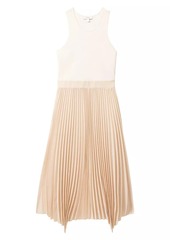 Reiss Marnie Pieced Pleated Dress