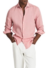 Men's Reiss Ruban Linen Button-Up Shirt