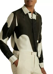 Reiss Montana Abstract Long-Sleeve Shirt