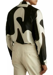 Reiss Montana Abstract Long-Sleeve Shirt