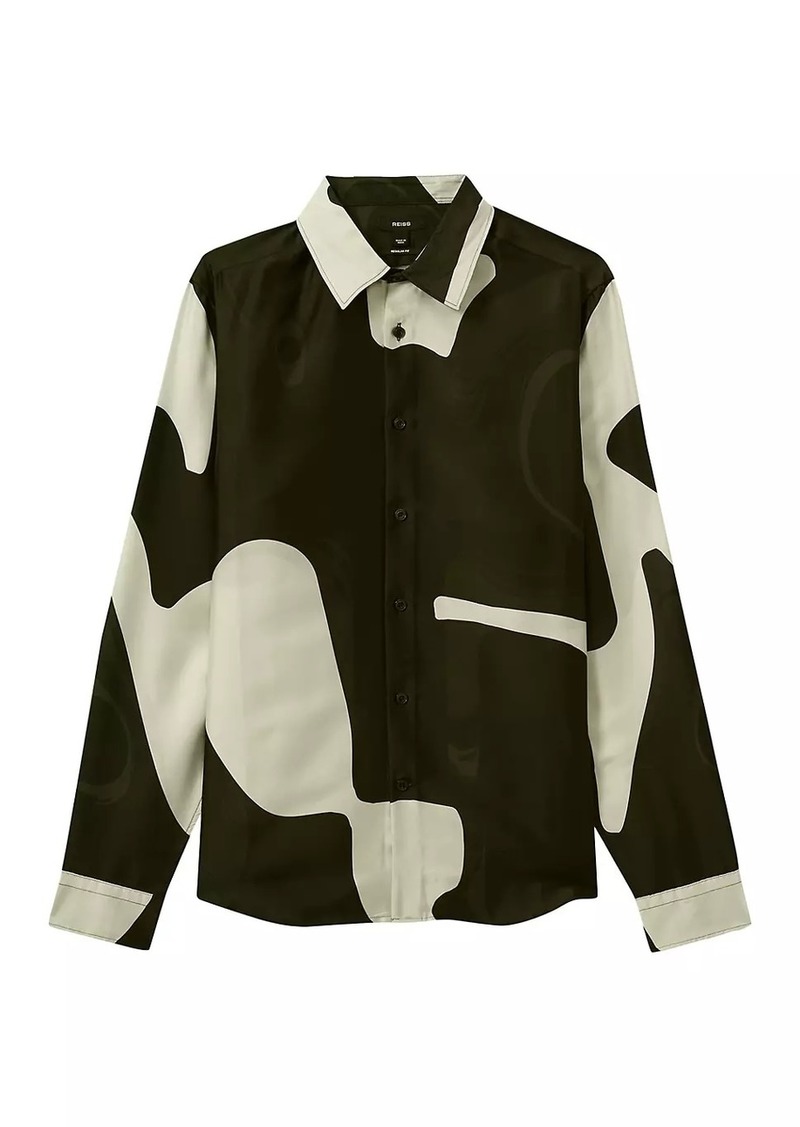 Reiss Montana Abstract Long-Sleeve Shirt