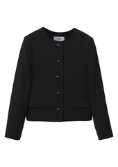 Reiss Nola Wool Crop Cardigan