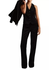 Reiss Parisa Velvet Tuxedo Pants