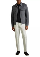 Reiss Peridoe Knit Shirt Jacket