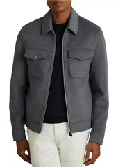 Reiss Peridoe Knit Shirt Jacket