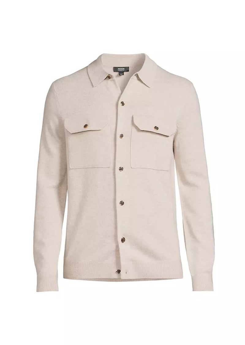 Reiss Pisa Shirt-Style Cardigan