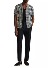 Reiss Prentice Abstract Camp Shirt
