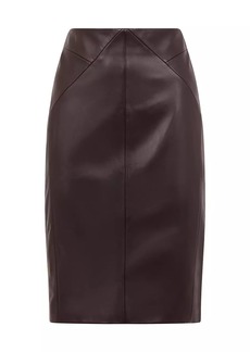 Reiss Raya Leather Pencil Skirt