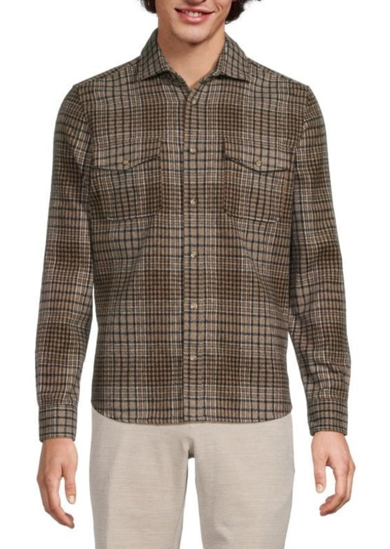 Reiss Regular Fit Plaid Button Down Shirt