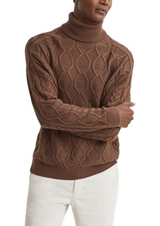 Reiss Alston Roll Neck Cable Knit Sweater