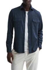 Reiss Arimo Button-Up Knit Shirt