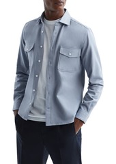 Reiss Arlo Cotton Canvas Button-Up Overshirt