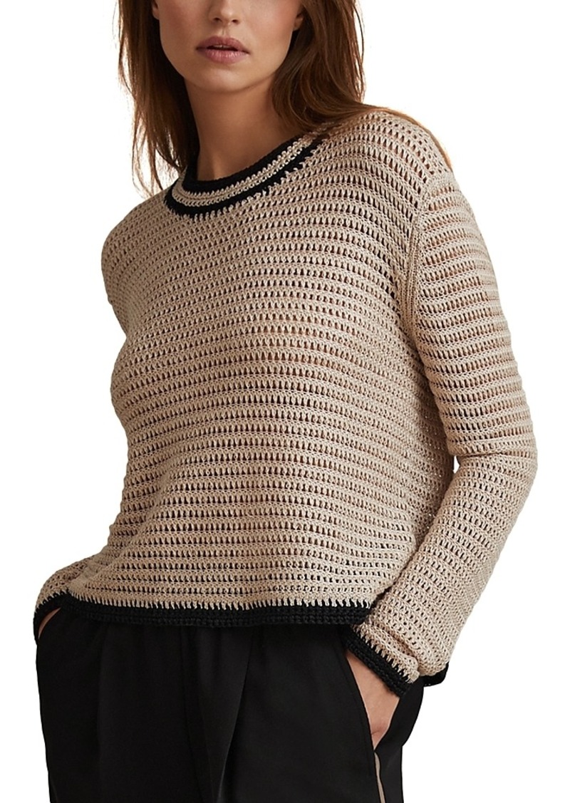 Reiss Astrid Tipped Stitch Sweater