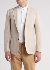 Reiss Attire Single Breasted Wool Blend Blazer in Oatmeal at Nordstrom Rack