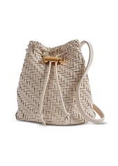 Reiss Berti Woven Drawstring Bucket Bag