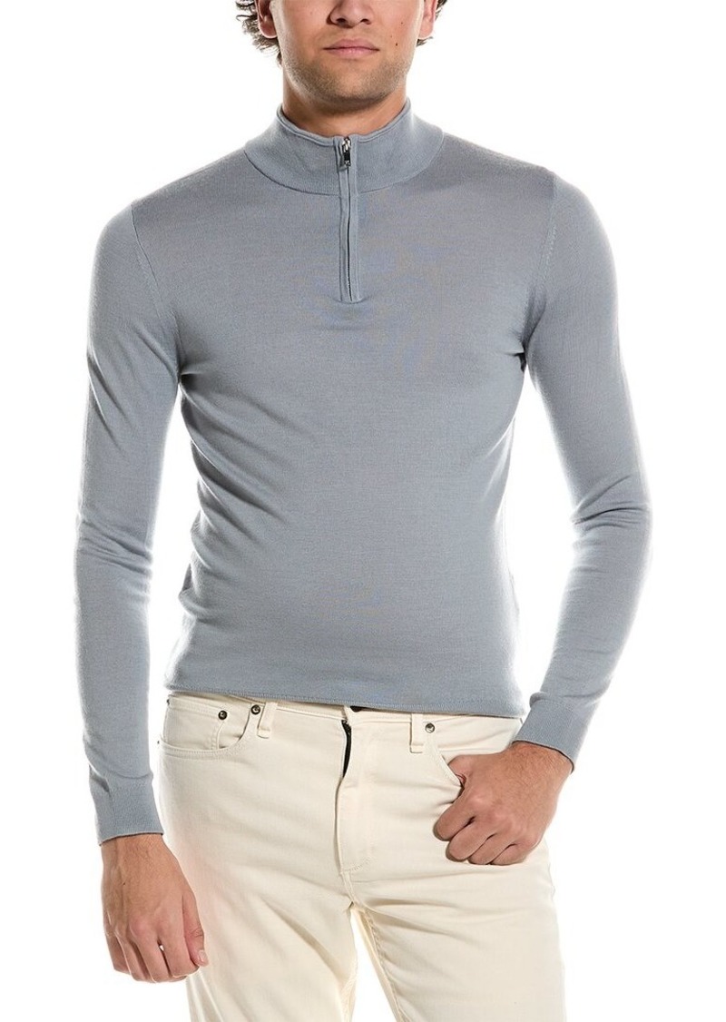 Reiss Blackhall Merino Wool 1/2-Zip Funnel Neck Sweater