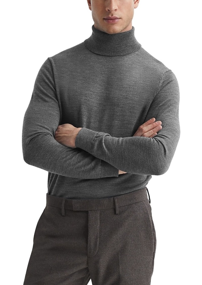 Reiss Caine Merino Wool Slim Fit Turtleneck Sweater
