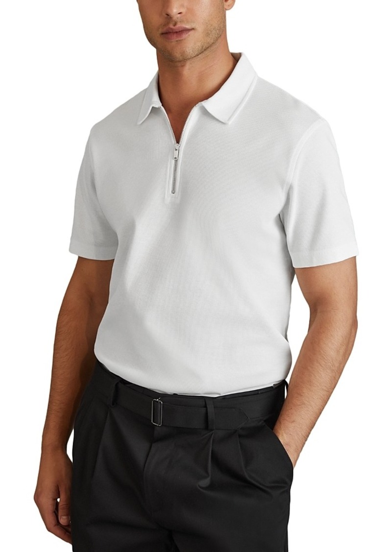 Reiss Caymen Slim Fit Quarter Zip Polo Shirt