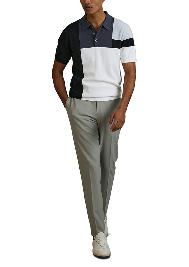 Reiss Charge Snap Color Blocked Polo Shirt