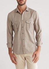 Reiss Chase Regular Fit Button-Up Shirt in Oatmeal at Nordstrom Rack