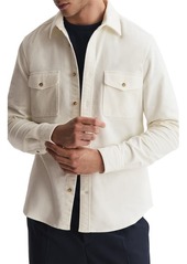 Reiss Cialini Stretch Cotton Twill Button-Up Shirt