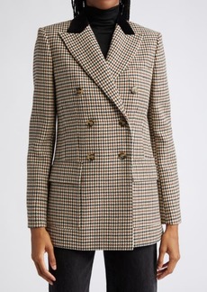 Reiss Cici Houndstooth Check Wool Jacket