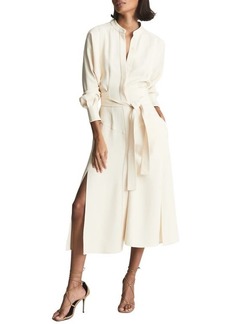 Reiss Darcy Long Sleeve Shirtdress in Neutral at Nordstrom