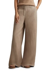 Reiss Demi Linen Wide Leg Pants