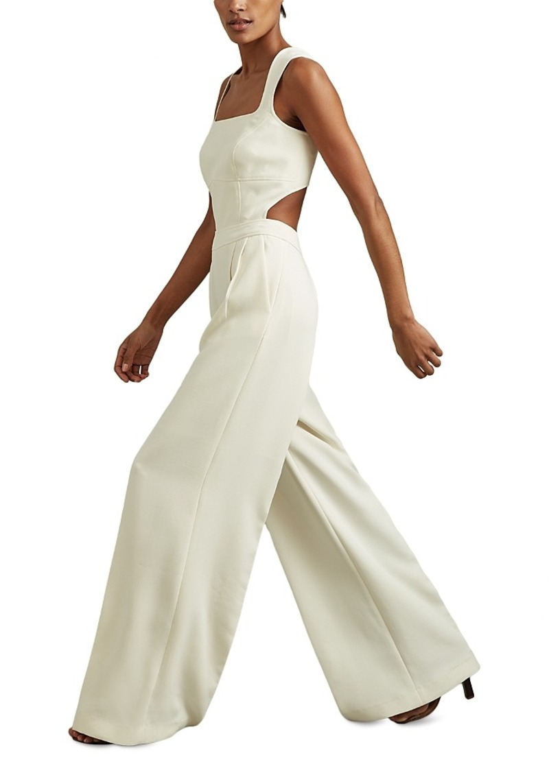 Reiss Dion Cutout Wide Leg Jumpsuit