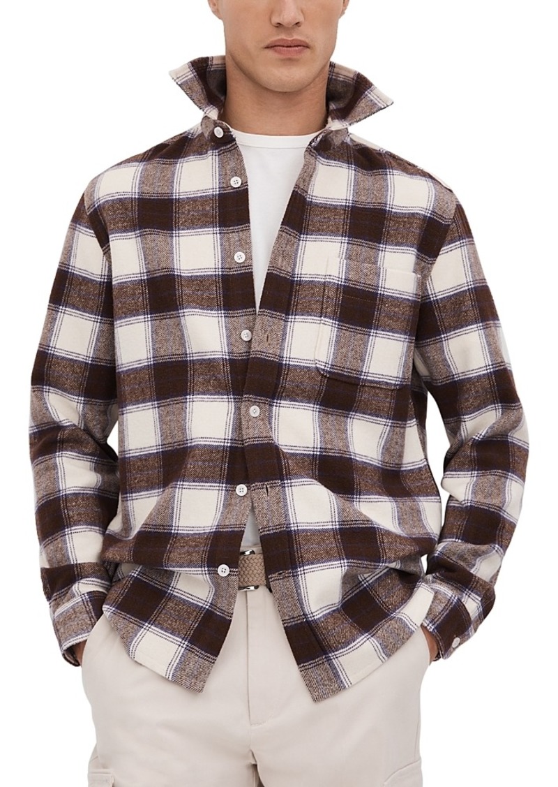 Reiss Dortch Brushed Check Shirt