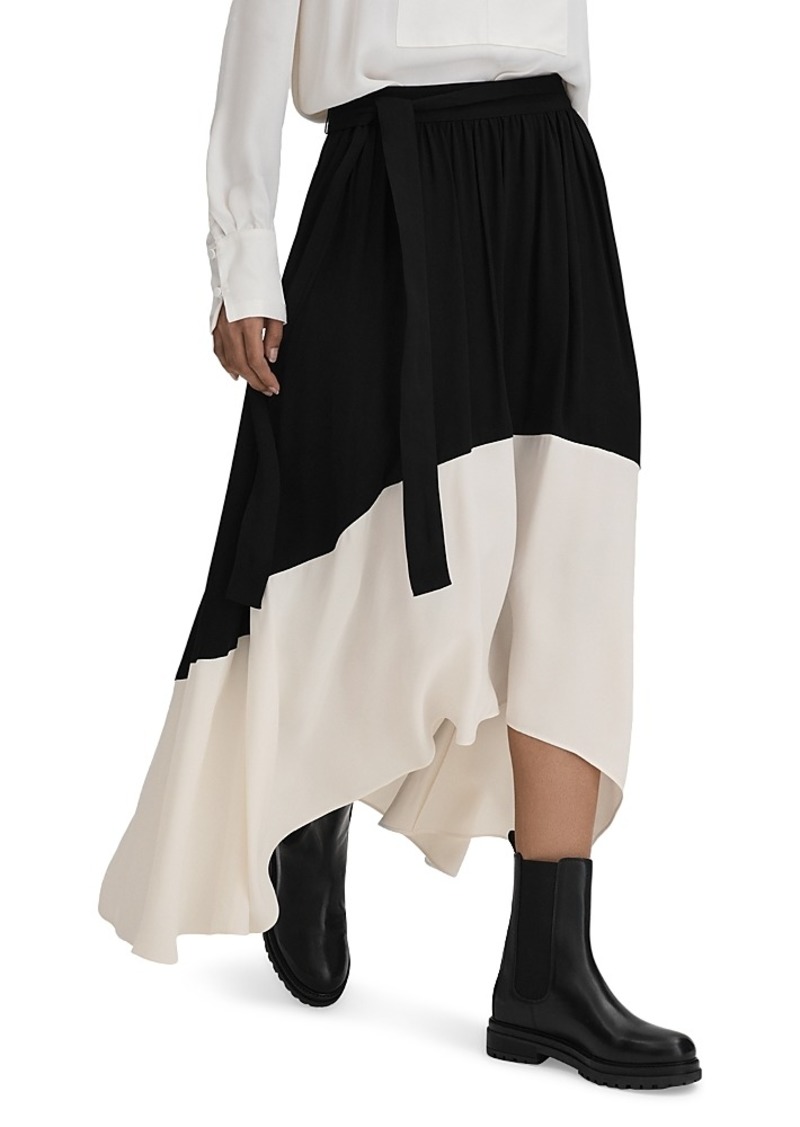 Reiss Emma Color Blocked Skirt