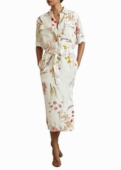 Reiss Faya Floral Shirtdress