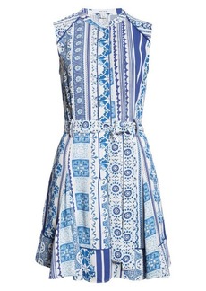 Reiss Florence Mixed Print Sleeveless Dress